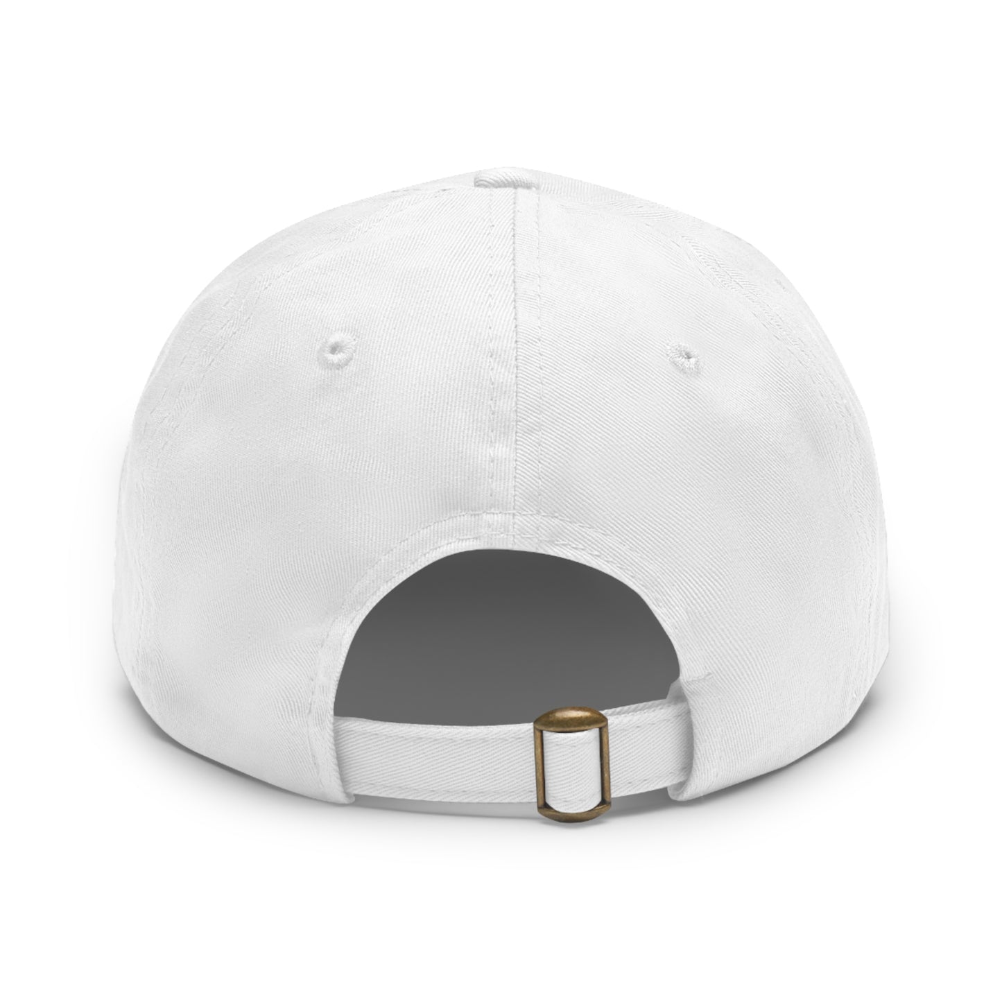 Stud Love Floral Blk Hat with Leather Patch (Round)