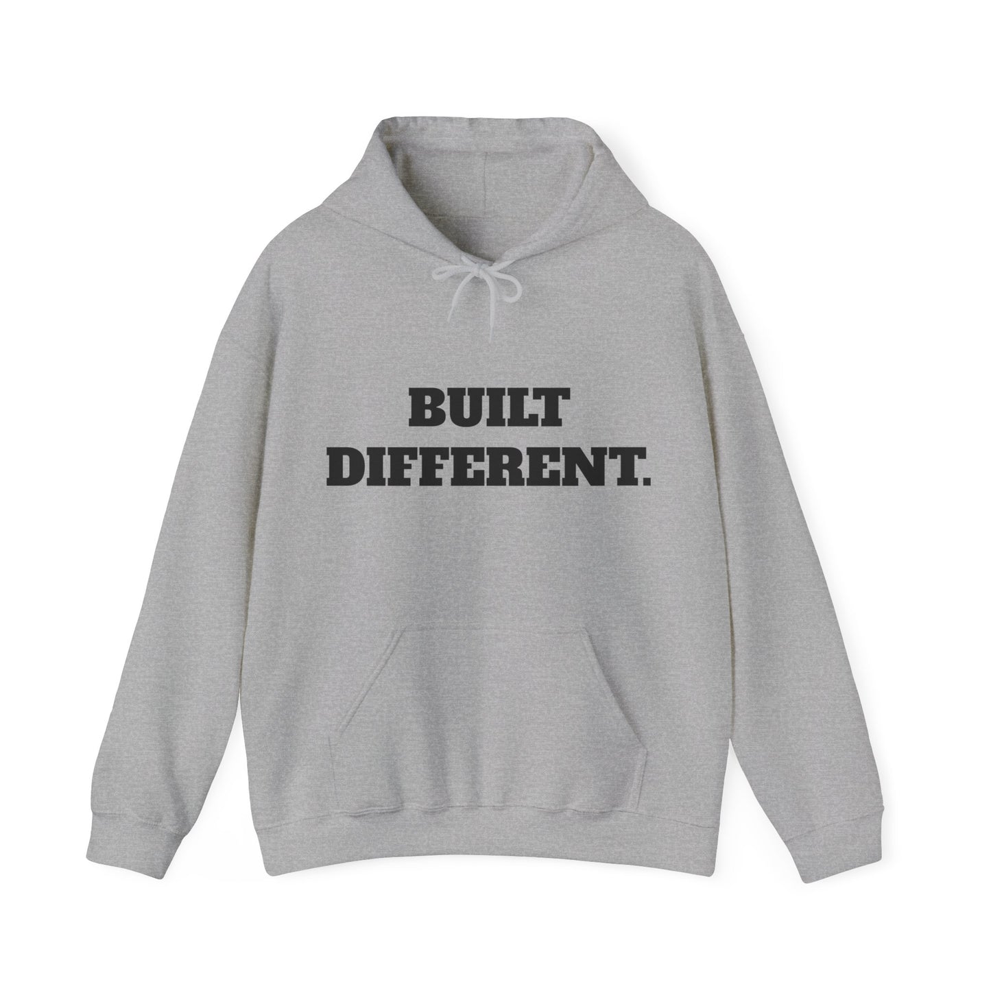 Unisex Built Different Hooded Sweatshirt