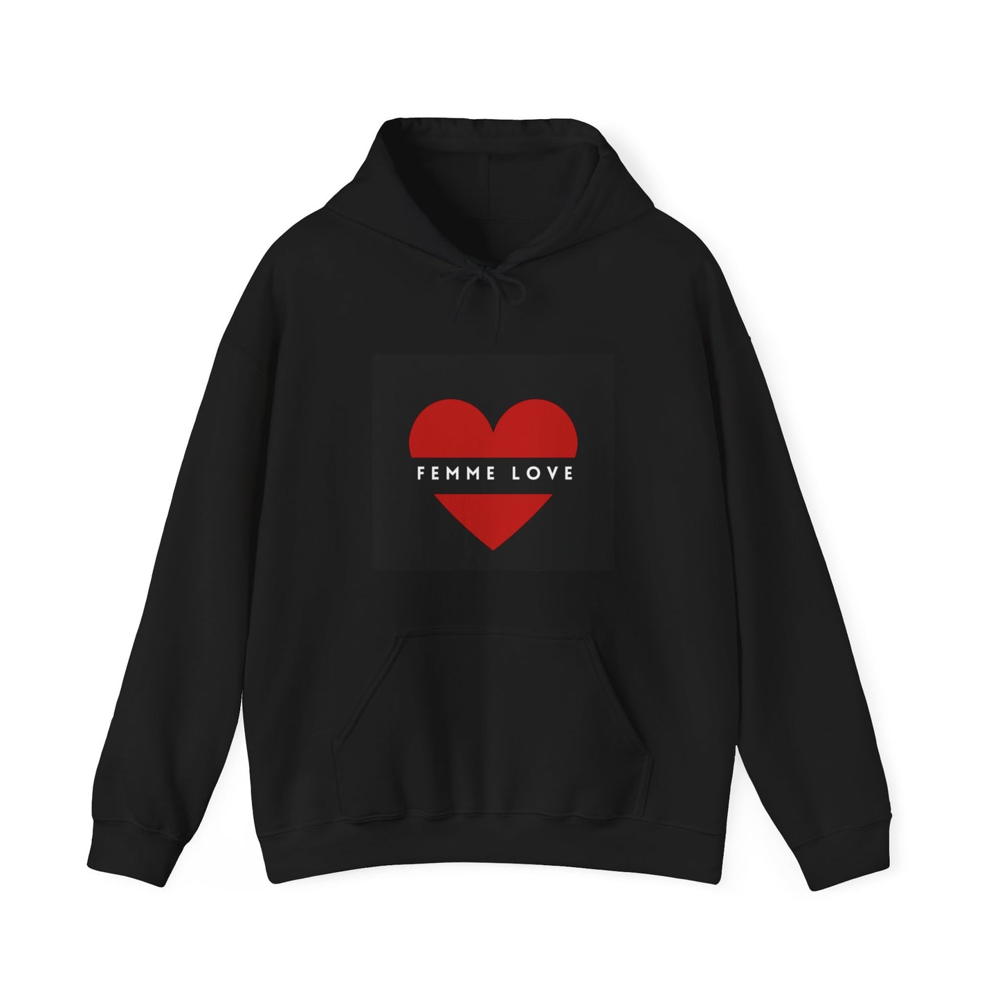 Unisex Femme Heart Hooded Sweatshirt