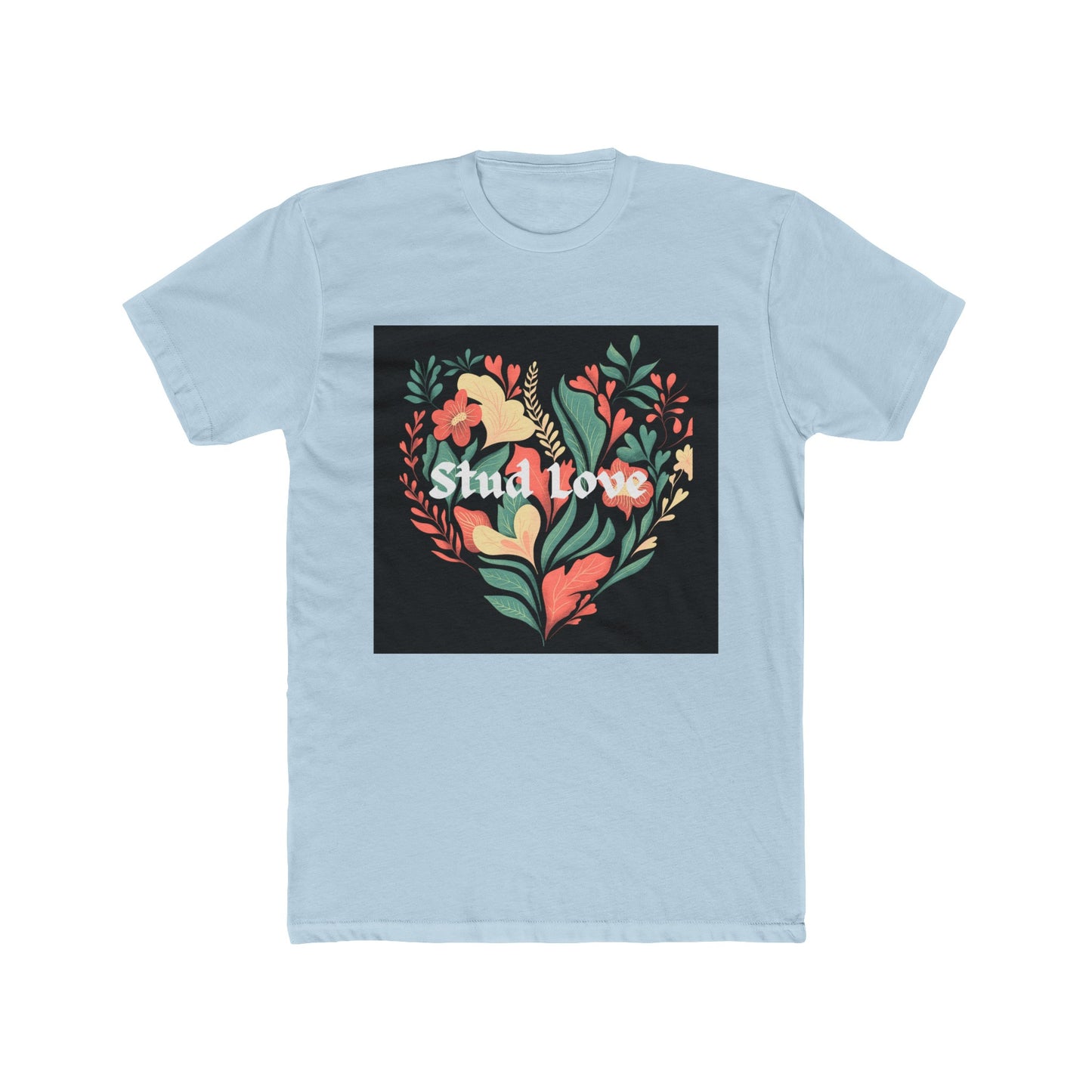 Stud Love Blk Floral Tee